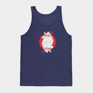 japan wolf illustration Tank Top